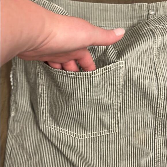 Talbots Women’s Gray White Striped Nautical Summer Classic Basic Skirt Size 14 - Picture 8 of 8